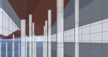 soyut mimari duvar kağıdı tasarımı, dijital konsept arkaplan