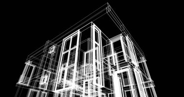 çizgili mimari duvar kağıdı, dijital arkaplan