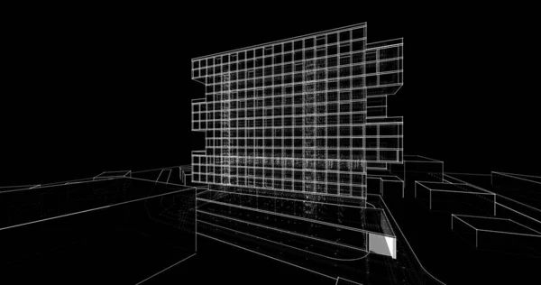 Abstrakcyjna Tapeta Architektoniczna Tło Cyfrowe — Zdjęcie stockowe