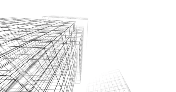 Абстрактный Архитектурный Дизайн Обоев Цифровой Концепт Фон — стоковое фото