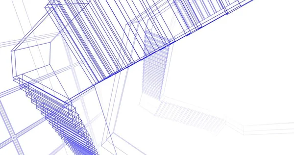 Abstrakcyjna Tapeta Architektoniczna Tło Cyfrowe — Zdjęcie stockowe