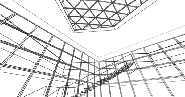 建筑墙纸摘要 数码背景 — 图库照片