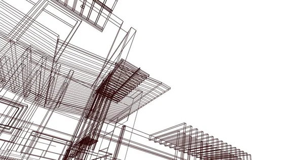 Lemované Architektonické Tapety Digitální Pozadí — Stock fotografie