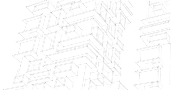 Абстрактные Архитектурные Обои Цифровой Фон — стоковое фото