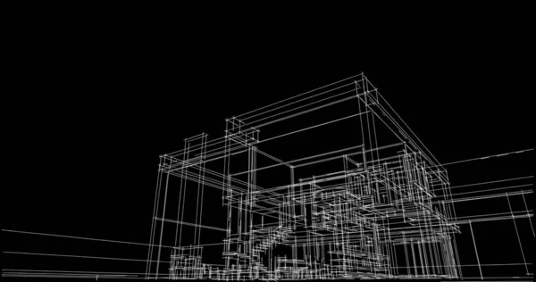 Lemované Architektonické Tapety Digitální Pozadí — Stock fotografie