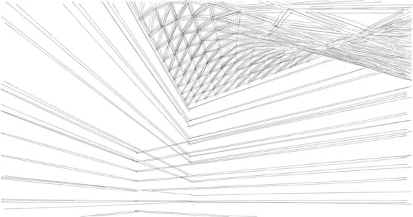 Abstraktní Architektonická Tapeta Digitální Pozadí — Stock fotografie