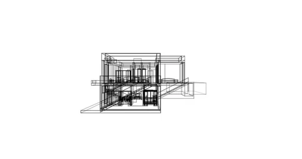 Wyłożona Tapeta Architektoniczna Tło Cyfrowe — Zdjęcie stockowe