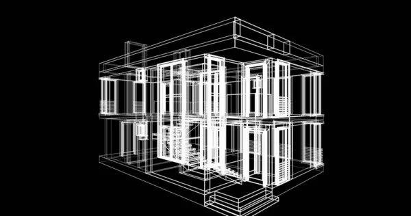 Lemované Architektonické Tapety Digitální Pozadí — Stock fotografie