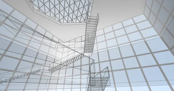 soyut mimari duvar kağıdı konsepti, dijital arkaplan