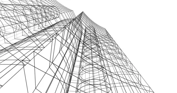 Абстрактные Архитектурные Обои Цифровой Фон — стоковое фото