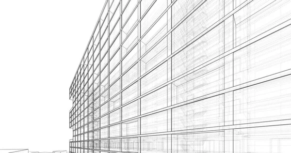 Abstrakt Arkitektonisk Tapet Digital Baggrund - Stock-foto