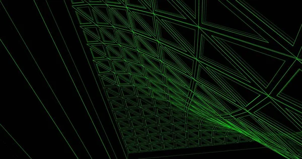 Mimari sanat konseptinde soyut çizgiler, minimum geometrik şekiller. 