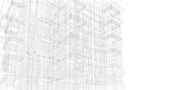 Fondo Pantalla Arquitectónica Abstracta Fondo Digital —  Fotos de Stock