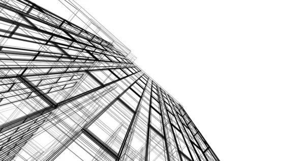 Abstract Architectonisch Behang Digitale Achtergrond — Stockfoto