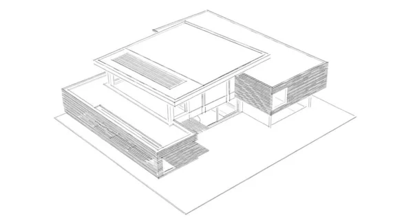 Abstraktní Architektonický Design Tapet Digitální Koncept Pozadí — Stock fotografie