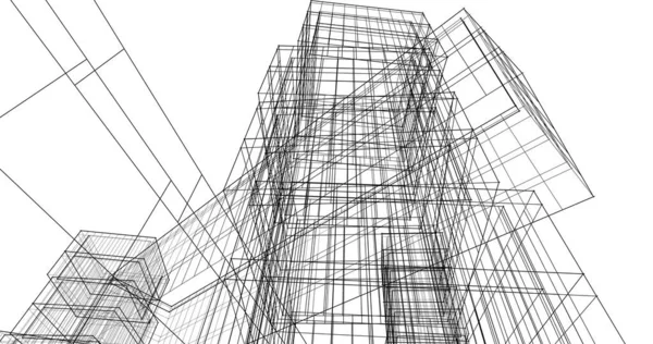Абстрактный Архитектурный Дизайн Обоев Цифровой Концепт Фон — стоковое фото