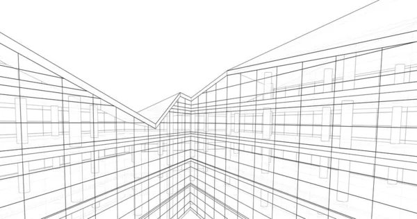 Абстрактный Архитектурный Дизайн Обоев Цифровой Концепт Фон — стоковое фото