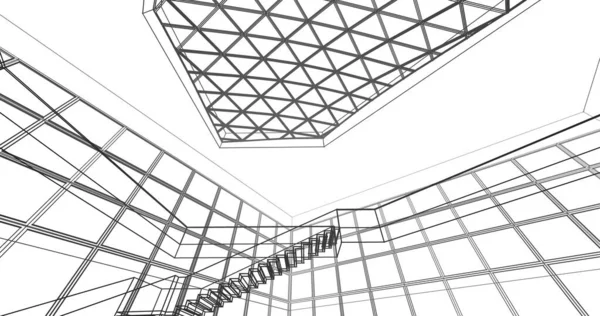 Elvont Építészeti Tapéta Digitális Háttér — Stock Fotó