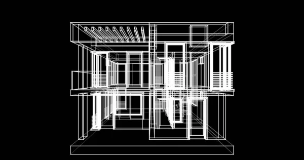 Ausgekleidete Architektonische Tapete Digitaler Hintergrund — Stockfoto