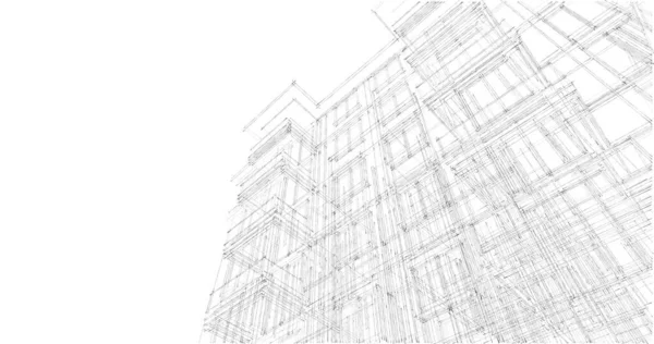 Wyłożona Tapeta Architektoniczna Tło Cyfrowe — Zdjęcie stockowe