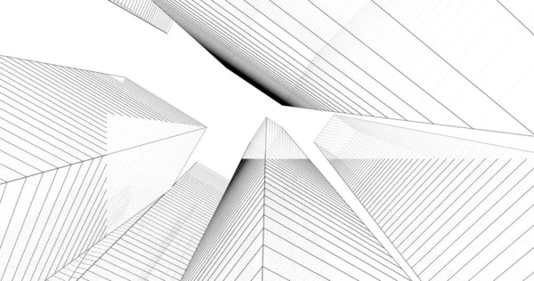 Abstrakte Architektonische Tapete Digitaler Hintergrund — Stockfoto
