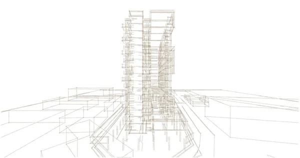 抽象的な建築壁紙やデジタル背景 — ストック写真