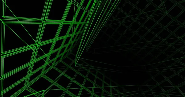 Mimari sanat konseptinde soyut çizgiler, minimum geometrik şekiller. 