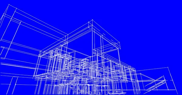 Rivestito Carta Parati Architettonica Sfondo Digitale — Foto Stock