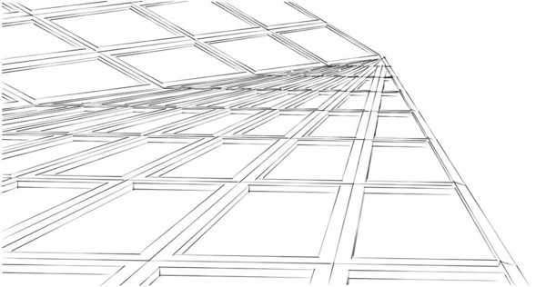 Abstrakcyjna Tapeta Architektoniczna Tło Cyfrowe — Zdjęcie stockowe