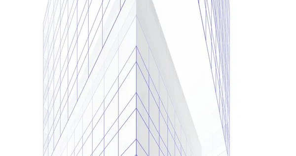 Lignes Dessin Abstraites Dans Concept Art Architectural Formes Géométriques Minimales — Photo