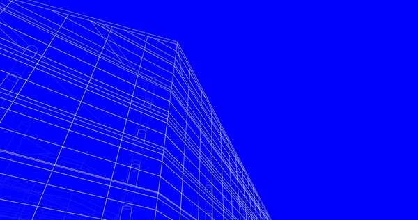 Mimari sanat konseptinde soyut çizgiler, minimum geometrik şekiller. 