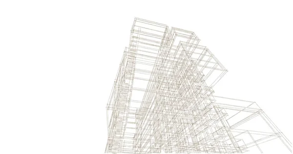 Абстрактные Архитектурные Обои Цифровой Фон — стоковое фото