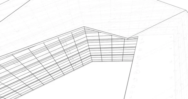 Disegno Astratto Carta Parati Architettonica Sfondo Concetto Digitale — Foto Stock