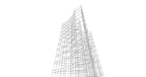 Abstrakcyjna Tapeta Architektoniczna Tło Cyfrowe — Zdjęcie stockowe