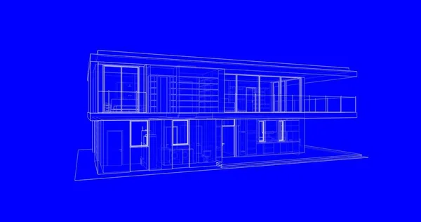 Modellering Programvara Design Arkitektur Byggnad Interiör Illustration — Stockfoto