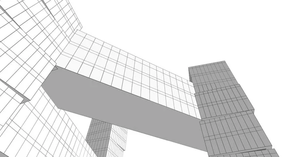 Абстрактный Архитектурный Дизайн Обоев Цифровой Концепт Фон — стоковое фото