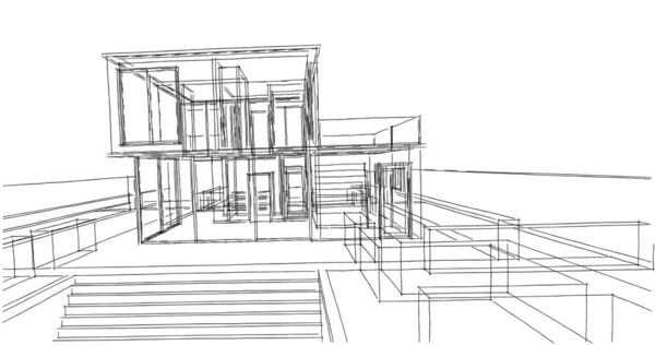 Abstrakcyjna Tapeta Architektoniczna Tło Cyfrowe — Zdjęcie stockowe