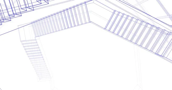 建筑墙纸摘要 数码背景 — 图库照片