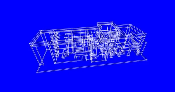 Ausgekleidete Architektonische Tapete Digitaler Hintergrund — Stockfoto