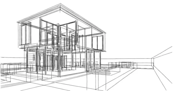 Abstrakcyjna Tapeta Architektoniczna Tło Cyfrowe — Zdjęcie stockowe