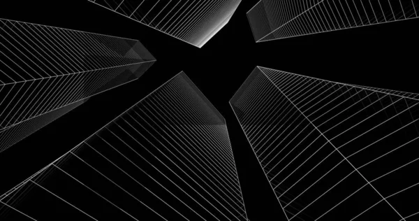 Fondo Pantalla Arquitectónica Abstracta Fondo Digital —  Fotos de Stock