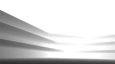 minimal 3d mimari şekillerde hareket etmek