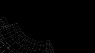 minimal 3d mimari şekillerde hareket etmek