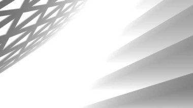 minimal 3d mimari şekillerde hareket etmek