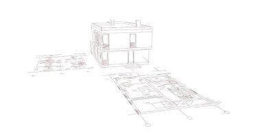 çizgili mimari duvar kağıdı, dijital arkaplan