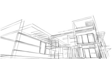 soyut mimari duvar kağıdı, dijital arkaplan