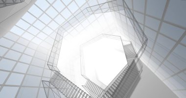 soyut mimari duvar kağıdı konsepti, dijital arkaplan