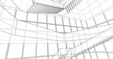 soyut mimari duvar kağıdı, dijital arkaplan