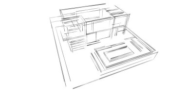 soyut mimari duvar kağıdı, dijital arkaplan
