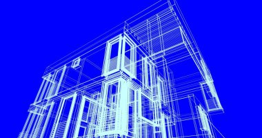 çizgili mimari duvar kağıdı, dijital arkaplan